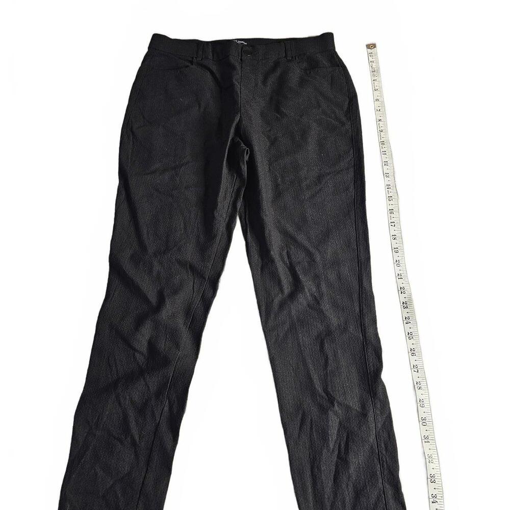 Mario Serrani Black Textured Dress Pants Size L/G